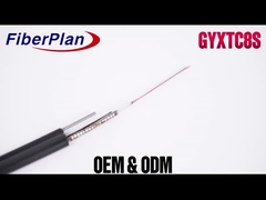 Şekil 8 Zırhlı Fiber Optik Kablo Tek Çok Modlu 6 Çekirdekli Çelik Tel Desteklenen GYXTC8S